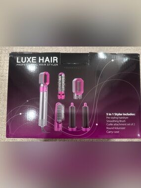 Hot Pink Women’s Multi-Style Hair dryer Styler - 5 in 1 set like a Dyson Dryer